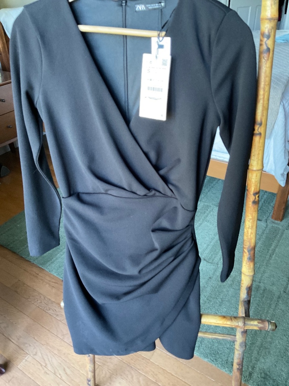 Zara black mini dress. New with tags